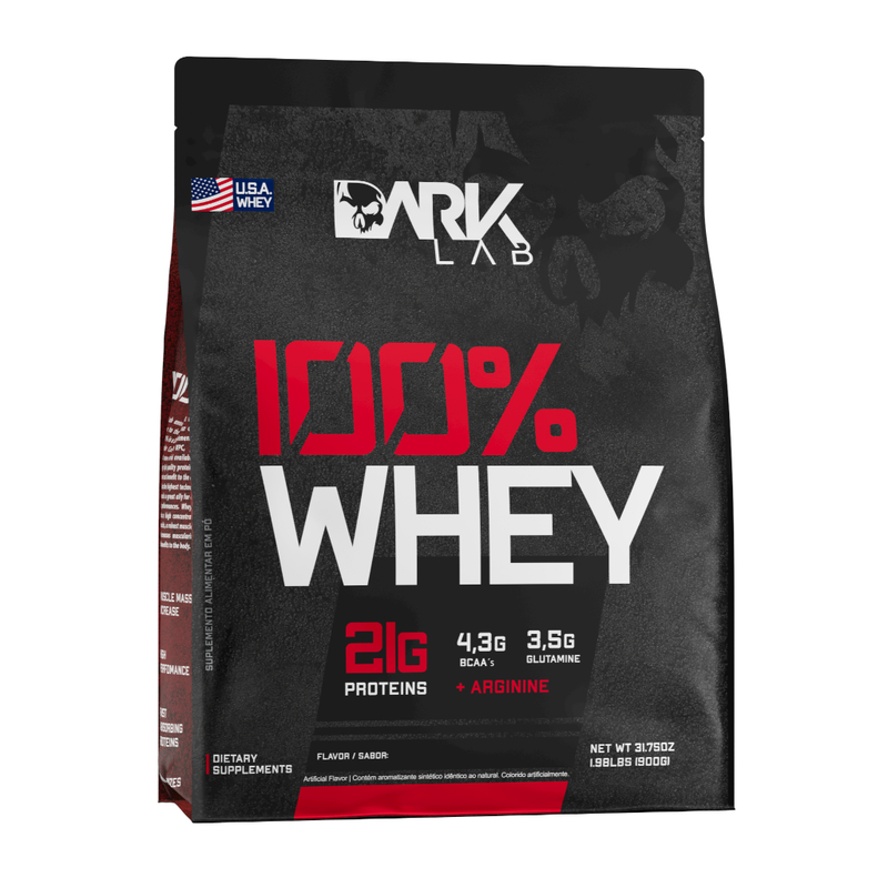 Whey Protein 100% Concentrado Refil 900g Dark Lab