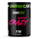 FTW Thermo Crazy Pote 60 Cáps Termogênico e Energia Cafeína e Taurina - Diabo Verde