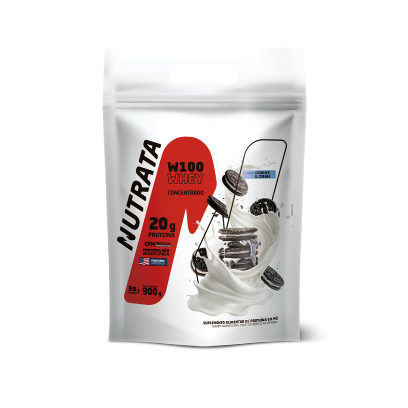 Whey W100 Refil 900g - Nutrata WPC 21de Proteina