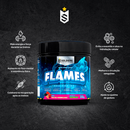 Pré-Treino Flames 200g 100% Importado Soldiers Nutrition Pré Treino Pre Workout Termogênico Energia Foco Resistência