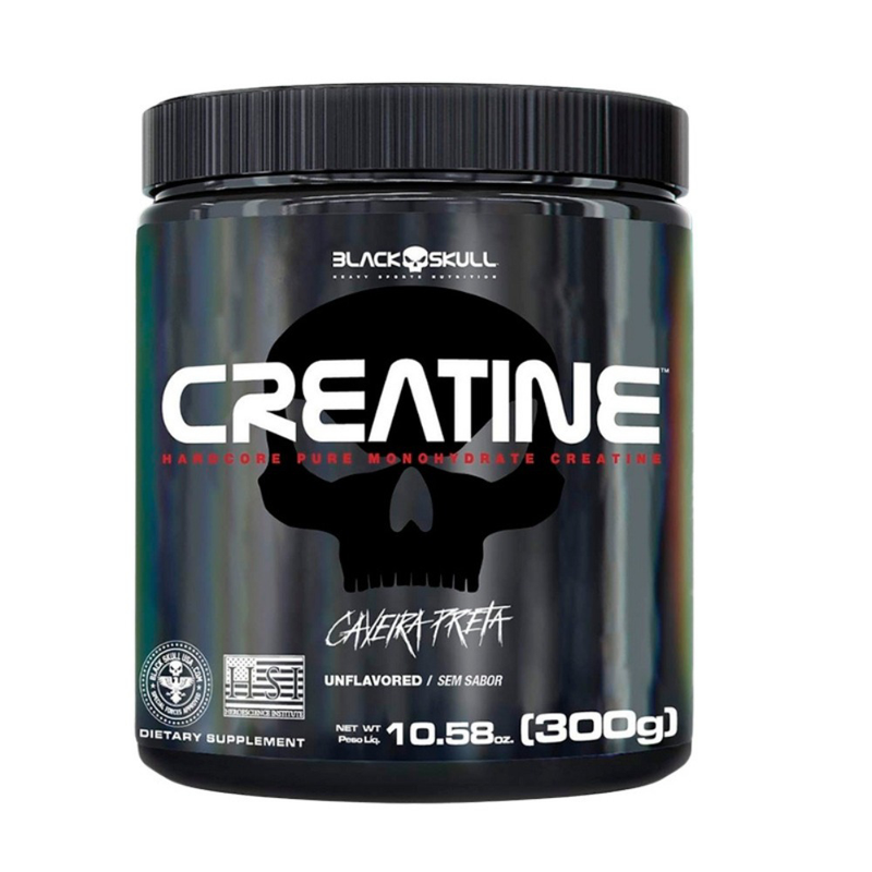 Creatina Black Skull Monohidratada 100% Pura 300g