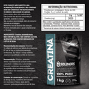 Creatina Monohidratada 1kg 100% Pura Importada Soldiers Nutrition Suplemento Performance Muscular Força