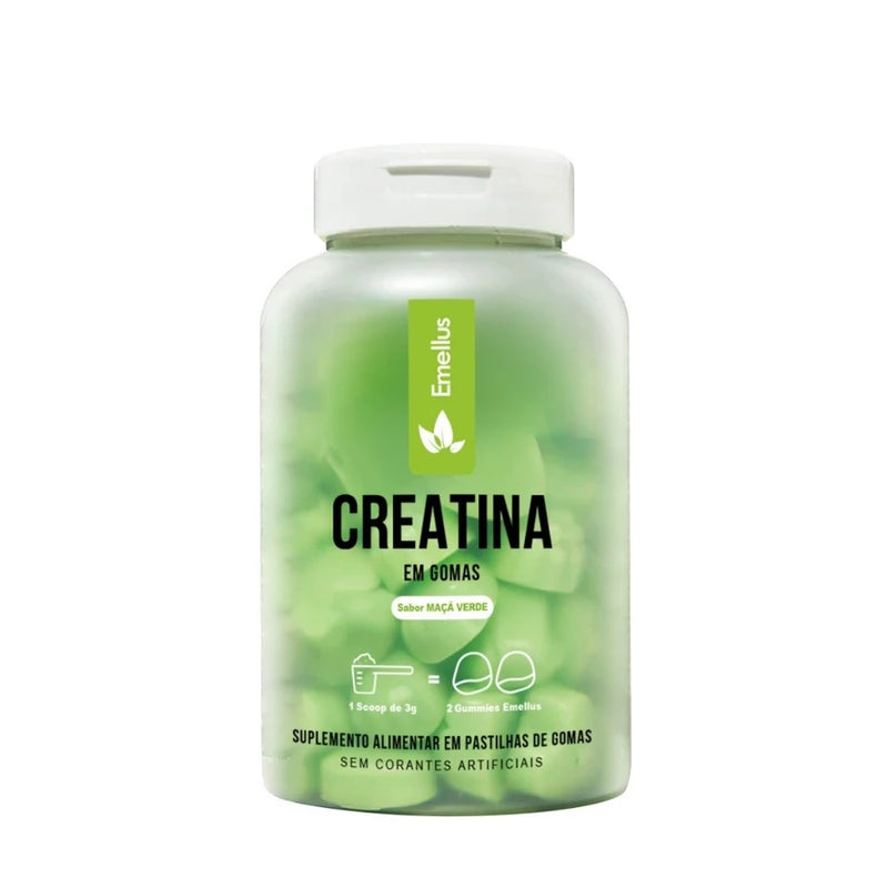 Creatina em Gomas Uva Verde Emellus 60 Gummies